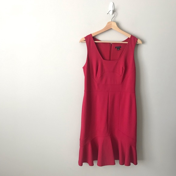 Ann Taylor Dresses & Skirts - Ann Taylor Red Pink Dress Sleeveless Sheath 4